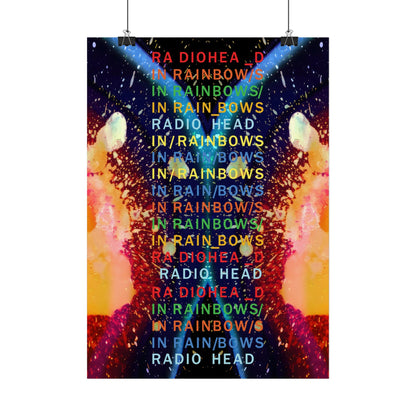 RADIOHEAD - IN RAINBOWS - Rare Portrait Music Poster,  Music Decor, Band Memorabilia, Music Lover Gift