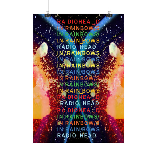 RADIOHEAD - IN RAINBOWS - Rare Portrait Music Poster,  Music Decor, Band Memorabilia, Music Lover Gift