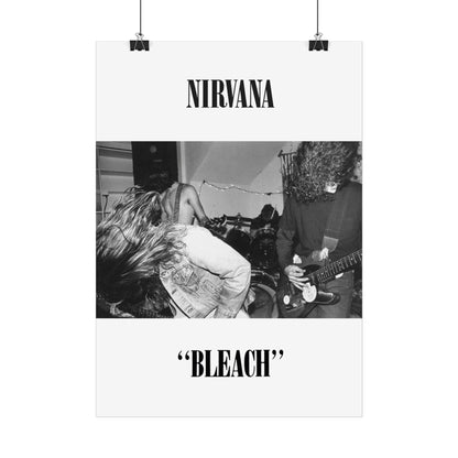 Nirvana - Bleach - Negative Edition  - Rare Music Poster,  Music Decor, Band Memorabilia, Music Lover Gift