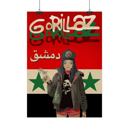 GORILLAZ - DAMASCUS - Music Poster,  Music Decor, Band Memorabilia, Music Lover Gift