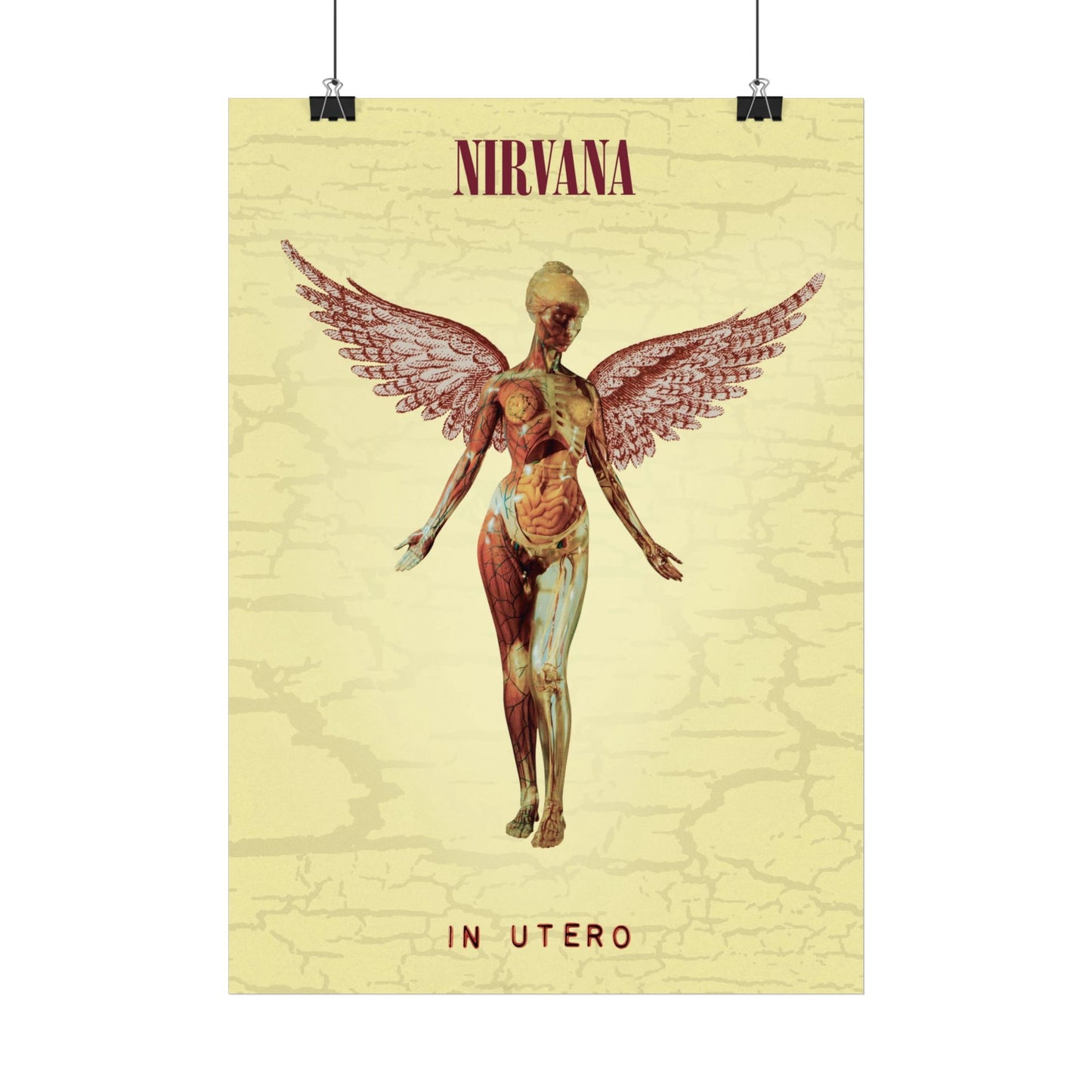 Nirvana - In Utero - Rare Music Poster,  Music Decor, Band Memorabilia, Music Lover Gift