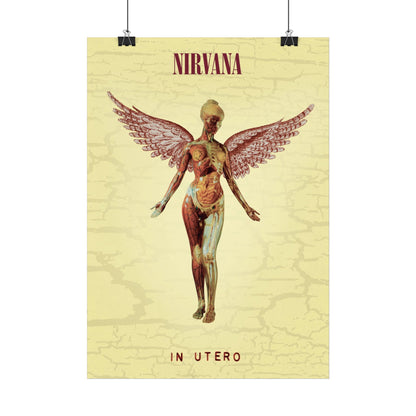 Nirvana - In Utero - Rare Music Poster,  Music Decor, Band Memorabilia, Music Lover Gift
