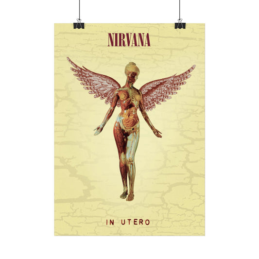 Nirvana - In Utero - Rare Music Poster,  Music Decor, Band Memorabilia, Music Lover Gift
