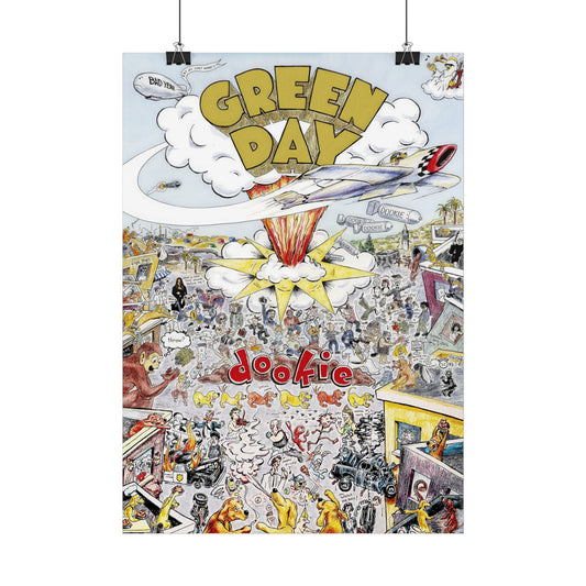 Green Day - Dookie  - Music Poster,  Music Decor, Band Memorabilia, Music Lover Gift