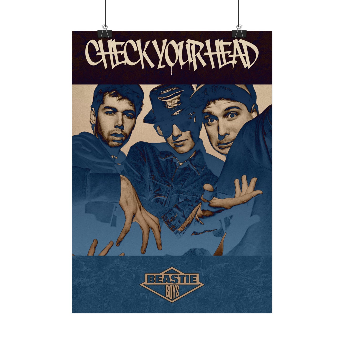 Check your head - Rare Portrait Music Poster,  Music Decor, Band Memorabilia, Music Lover Gift