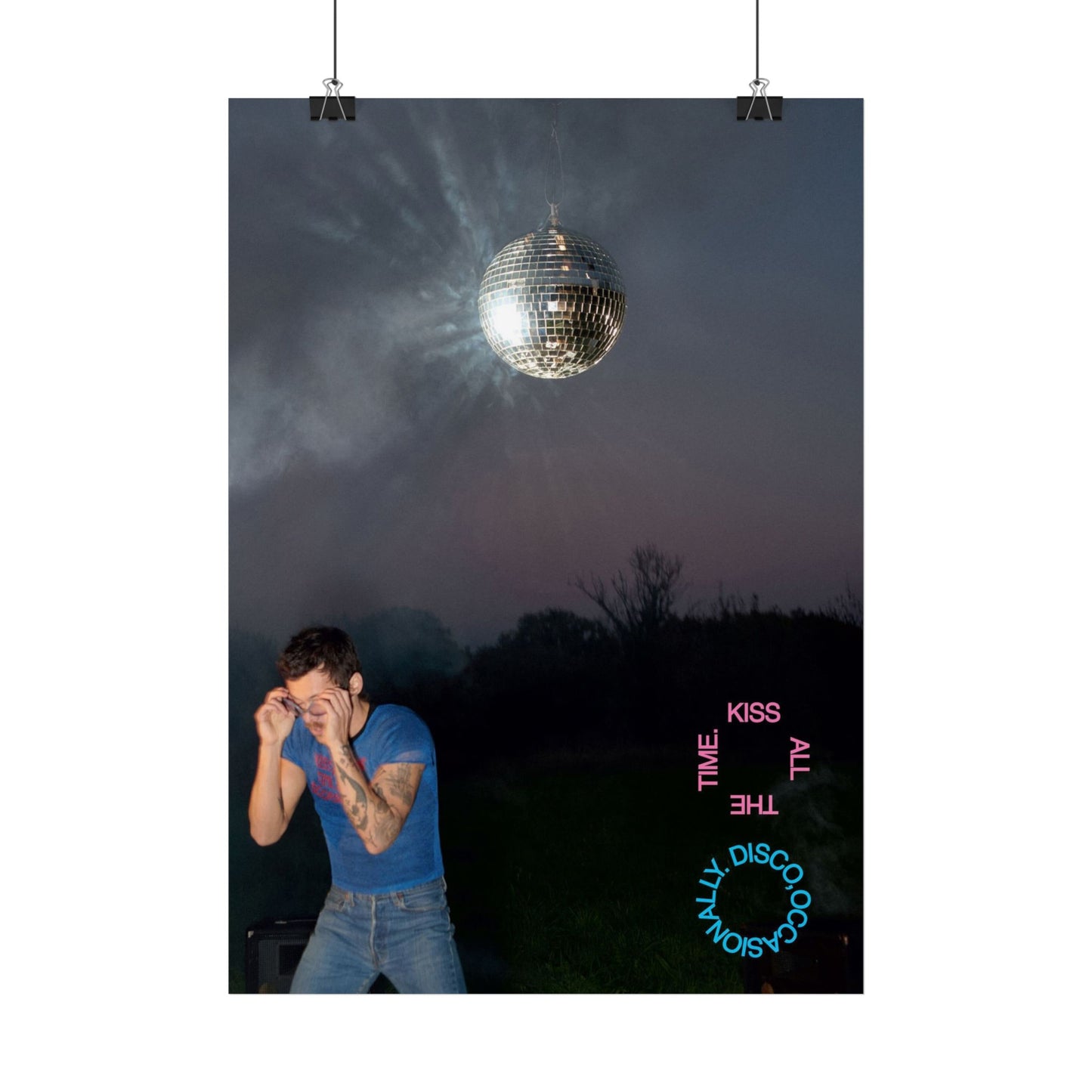 Harry Styles - Kiss All the Time. Disco, Occasionally - Rare Music Poster,  Music Decor, Band Memorabilia, Music Lover Gift