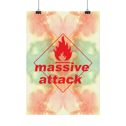 Massive Attack - Rare Music Poster,  Music Decor, Band Memorabilia, Music Lover Gift
