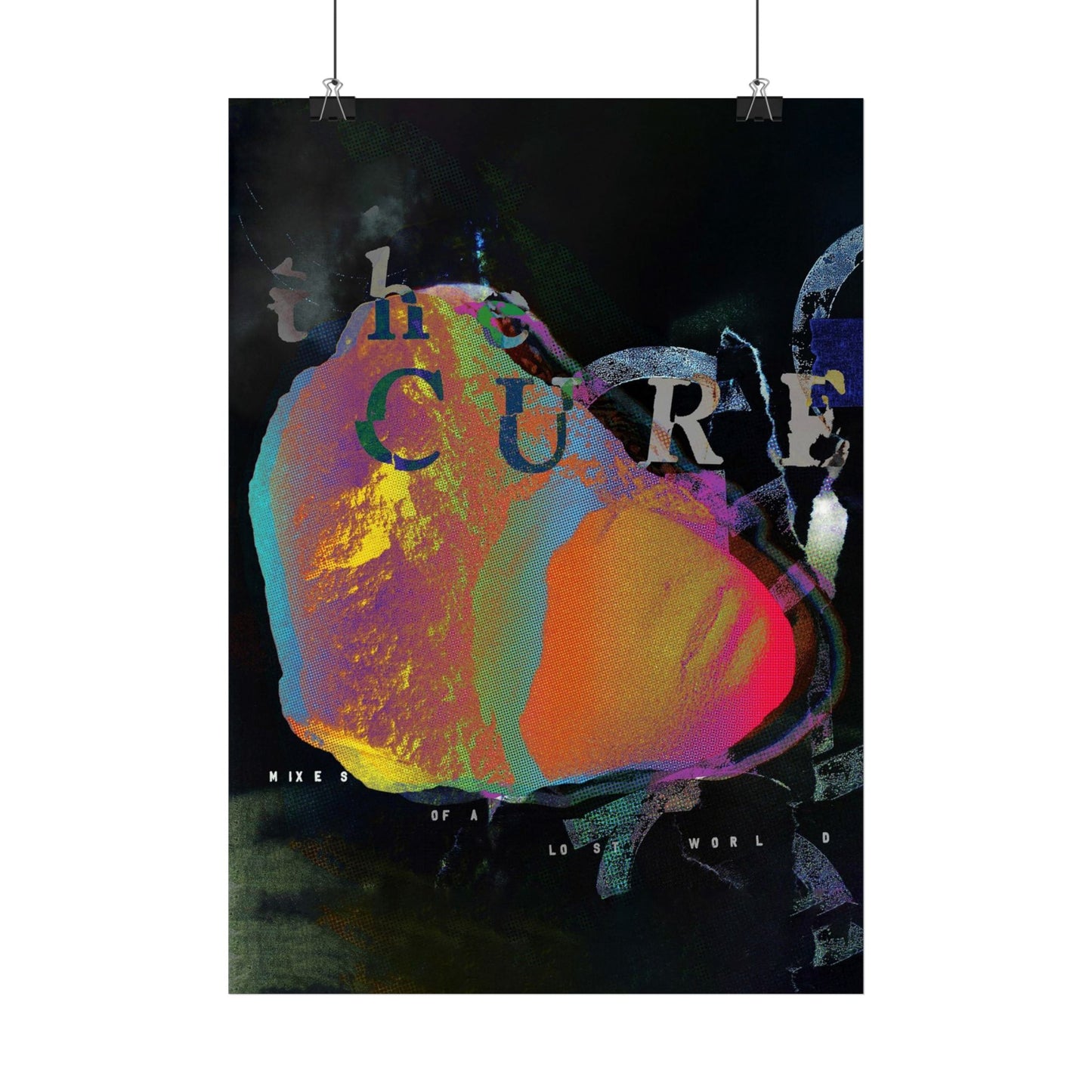 The Cure - Mixes of a lost world - Rare Music Poster,  Music Decor, Band Memorabilia, Music Lover Gift