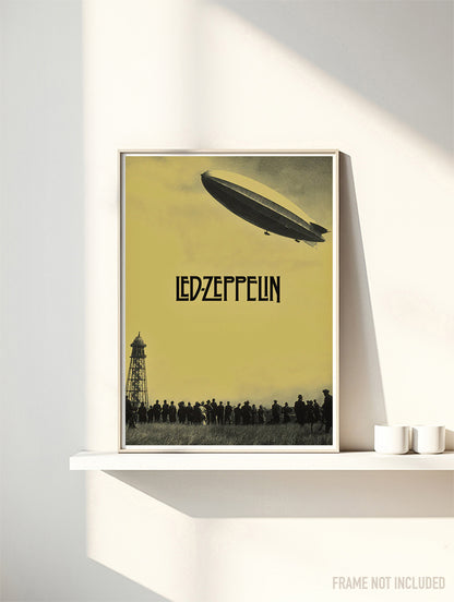 LED ZEPPELIN  - Music Poster,  Music Decor, Band Memorabilia, Music Lover Gift