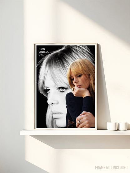 NICO - CHELSEA GIRL - Symbios Design Rare Glossy Poster Print