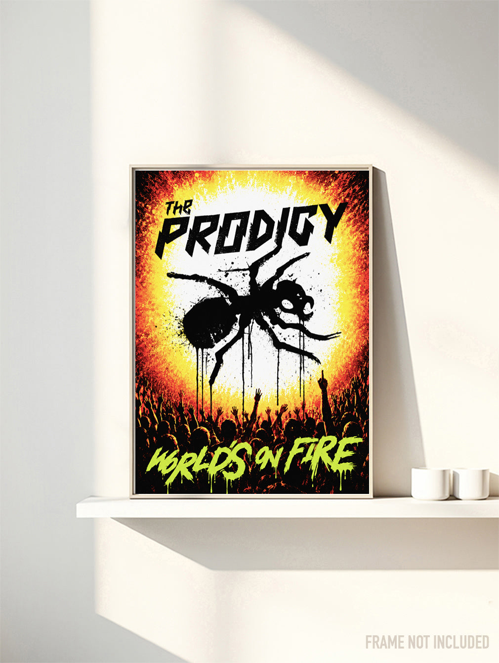 THE PRODIGY - WORLDS ON FIRE - Symbios Design Rare Glossy Poster Print