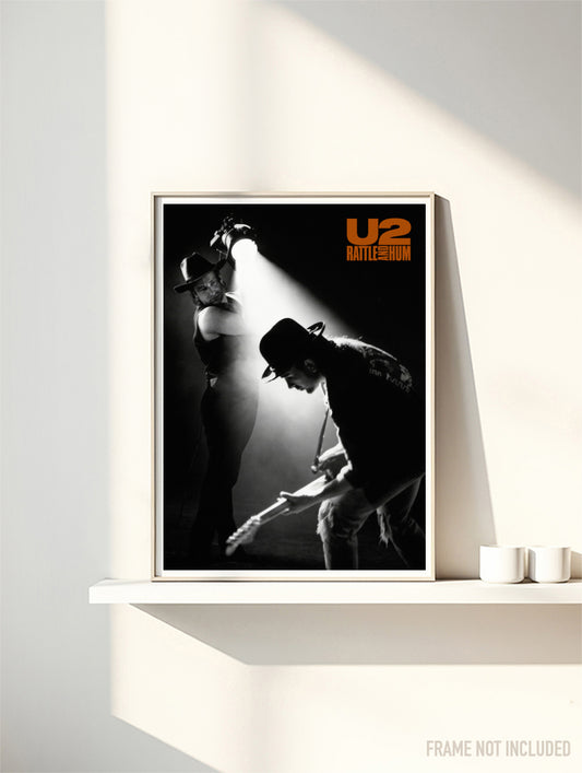 U2 - RATTLE & HUM - Symbios Design Rare Glossy Poster Print