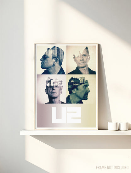 U2 - Symbios Design Rare Glossy Poster Print