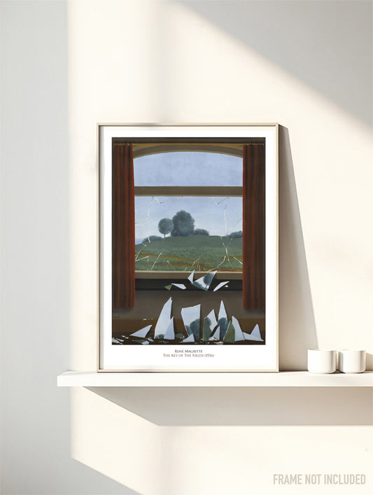 MAGRITTE - THE KEY OF FIELDS - Symbios Design Rare Glossy Poster Print