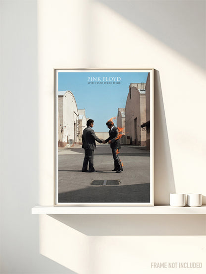 PINK FLOYD - Wish you were Here - Rare Music Poster,  Music Decor, Band Memorabilia, Music Lover Gift