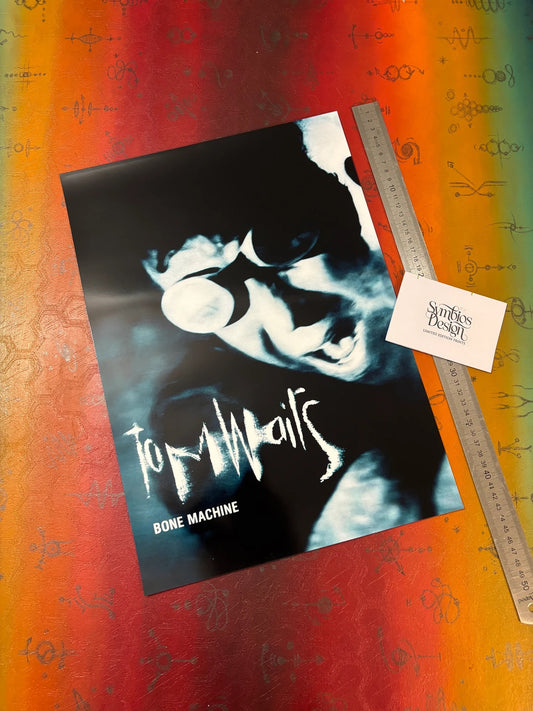 TOM WAITS - BONE MACHINE - Symbios Design - Rare Glossy Print