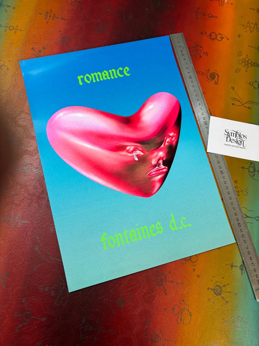 FONTAINES DC - ROMANCE - Symbios Design - Rare Glossy Print
