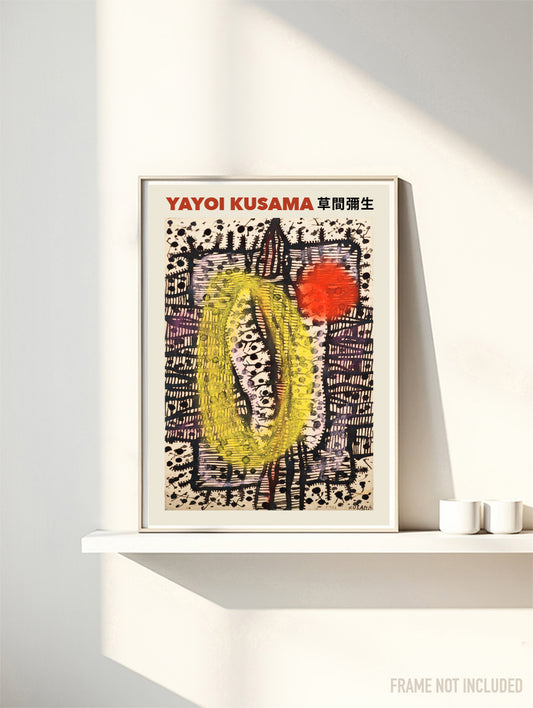 YAYOI KUSAMA - FLOWER 1952 - Symbios Design Rare Glossy Poster Print