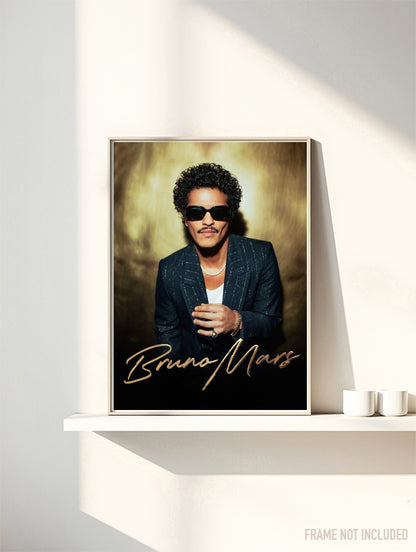 BRUNO MARS - Symbios Design Rare Glossy Poster Print