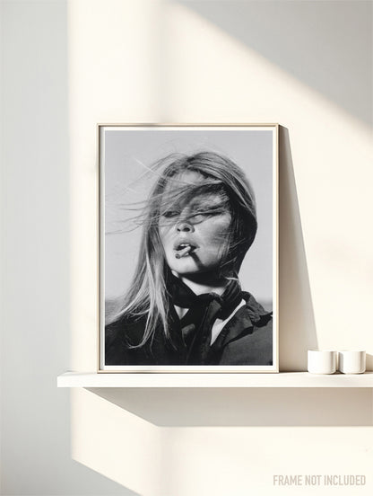 BRIGITTE BARDOT - CIGAR - Symbios Design Rare Glossy Poster Print