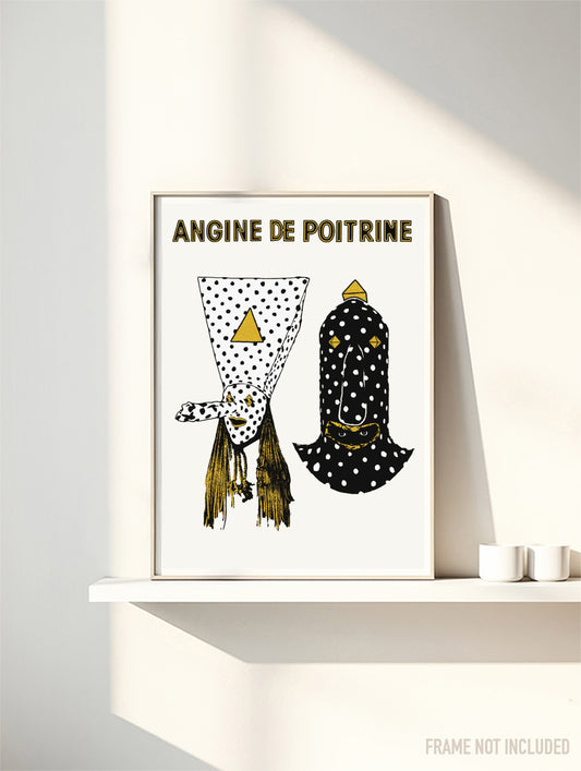 ANGINE DE POITRINE - Symbios Design Rare Glossy Poster Print