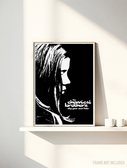 THE CHEMICAL BROTHERS - Dig your own hole - Rare Portrait Music Poster,  Music Decor, Band Memorabilia, Music Lover Gift