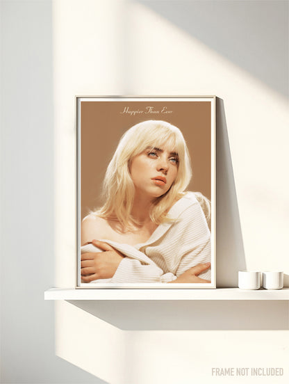 BILLIE EILISH - HAPPIER THAN EVER - Symbios Design Rare Glossy Poster Print