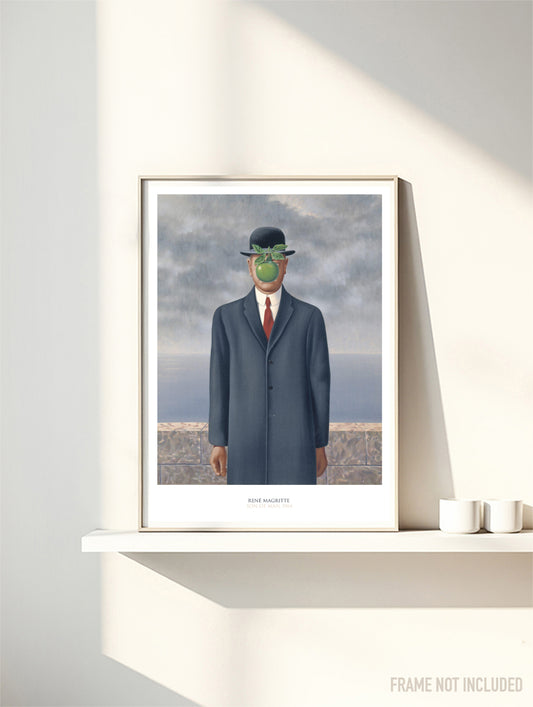 MAGRITTE - SON OF MAN - Symbios Design Rare Glossy Poster Print
