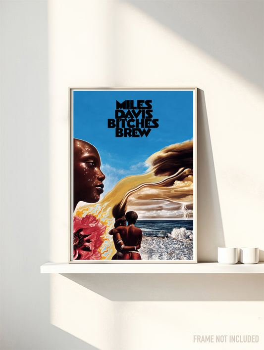 MILES DAVIS - BITCHES BREW - Symbios Design Rare Glossy Poster Print