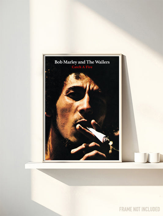 BOB MARLEY AND THE WAILERS - CATCH A FIRE - Symbios Design Rare Glossy Poster Print