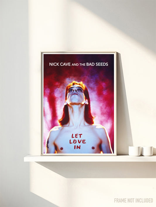 NICK CAVE & THE BAD SEEDS - LET LOVE IN - Symbios Design Rare Glossy Poster Print