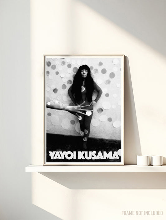 YAYOI KUSAMA - PORTRAIT - Symbios Design Rare Glossy Poster Print