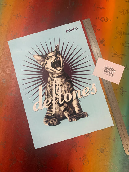 DEFTONES - KITTY - BORED - Symbios Design - Rare Glossy Print
