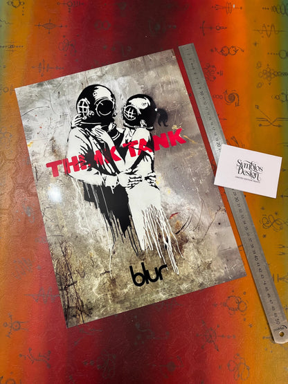BLUR - THINK TANK - BANKSY - Symbios Design - Rare Glossy Print
