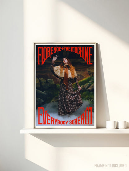 FLORENCE + THE MACHINE - EVERYBODY SCREAM - Symbios Design Rare Glossy Poster Print