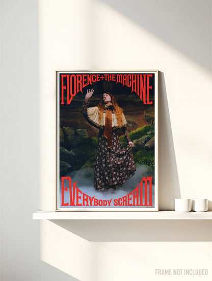 Florence and the Machine - Everybody Scream - Music Poster,  Music Decor, Band Memorabilia, Music Lover Gift