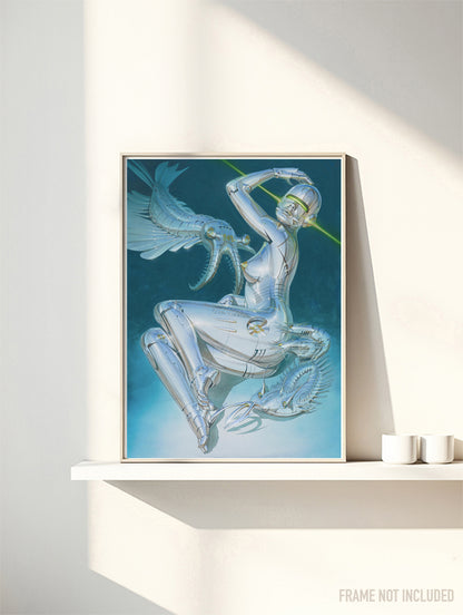 Hajime Sorayama - The Cambrian Explosion - Symbios Design Rare Glossy Poster Print