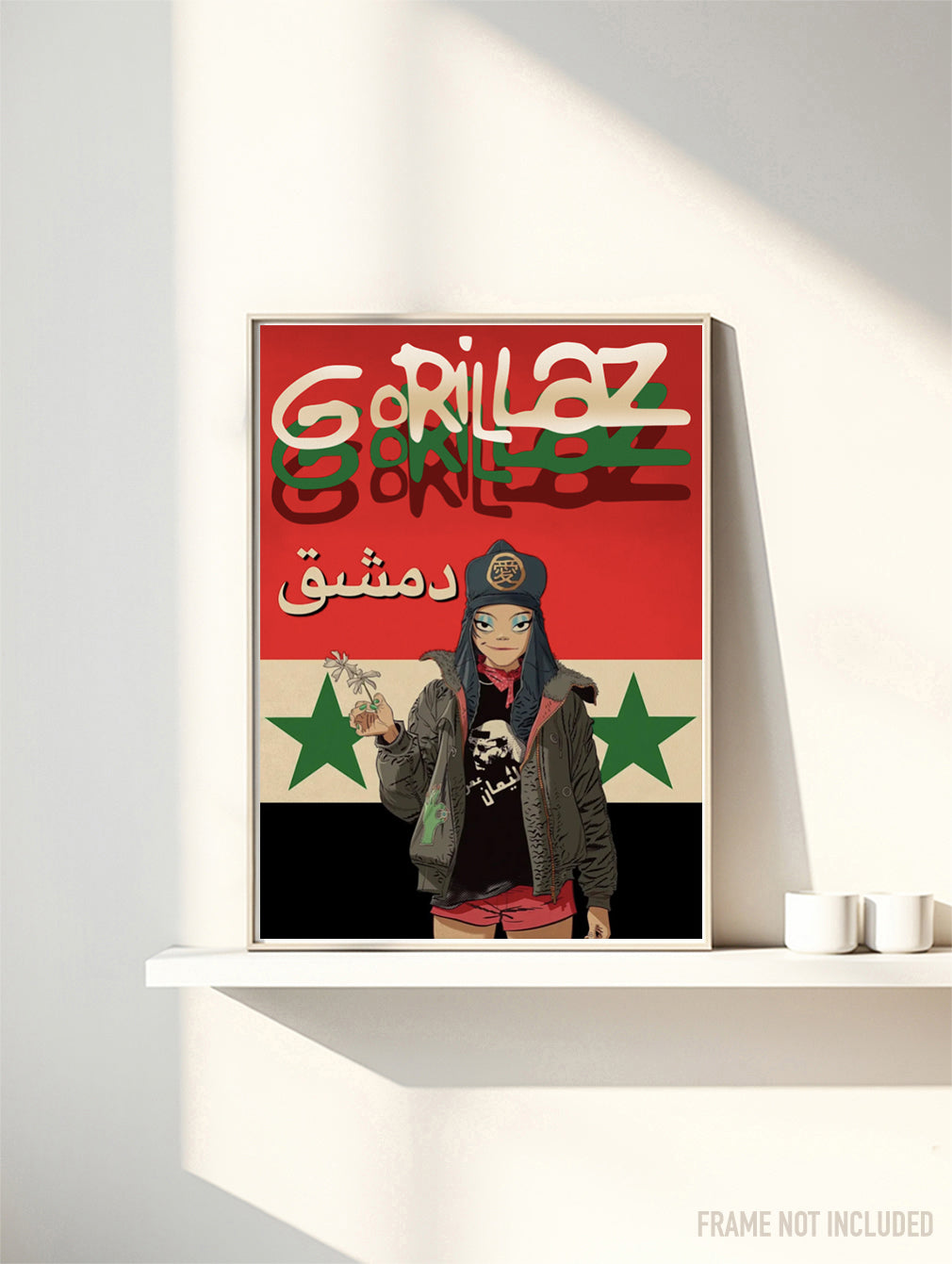GORILLAZ - DAMASCUS - Symbios Design Rare Glossy Poster Print