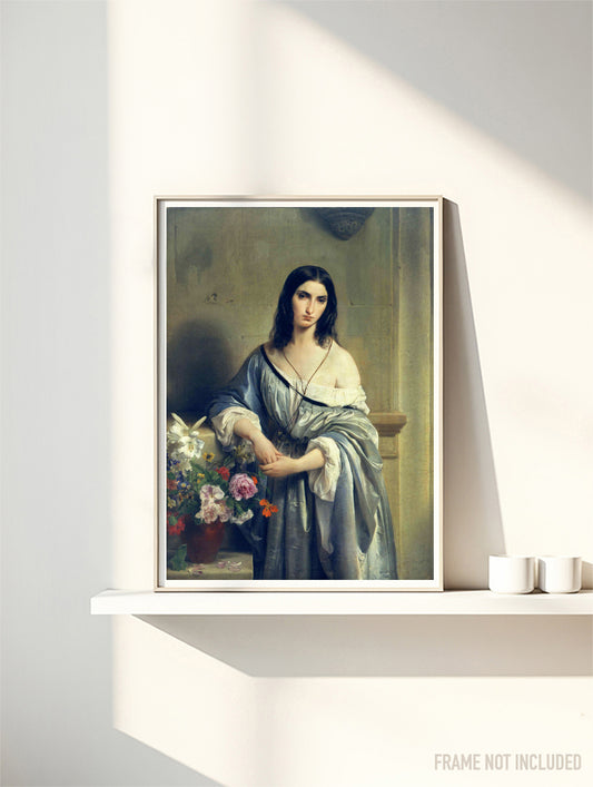 FRANCESCO HAYEZ  - MELANCHOLIE - Symbios Design Rare Glossy Poster Print