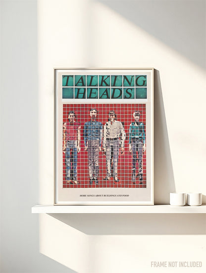 TALKING HEADS - Symbios Design Rare Glossy Poster Print