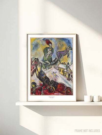 MARC CHAGALL - THE WAR - Symbios Design Rare Glossy Poster Print
