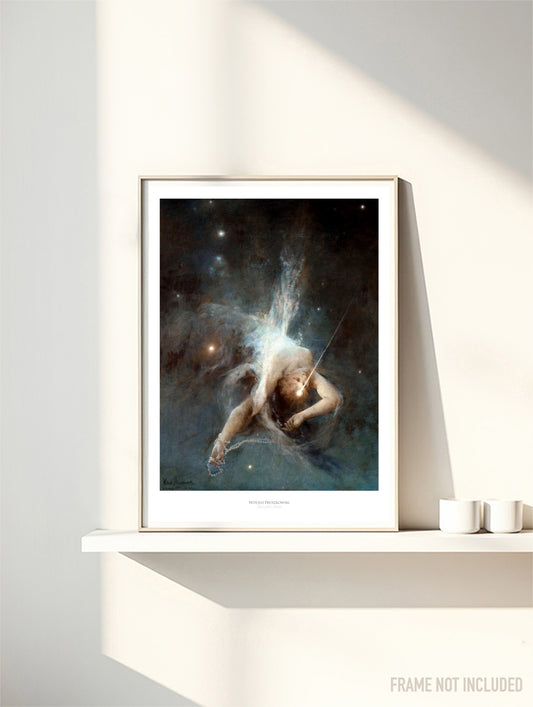 WITOLD PRUSZKOWSKI - FALLING STAR - Symbios Design Rare Glossy Poster Print