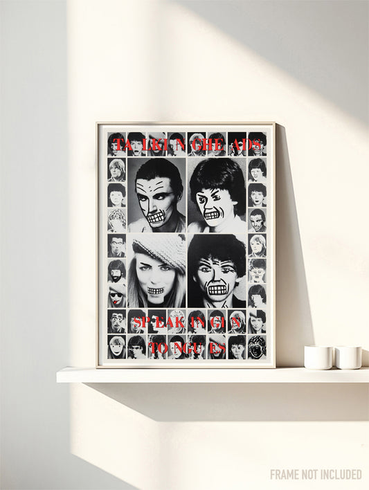 Talking Heads - Speaking Tongues  - Rare Music Poster,  Music Decor, Band Memorabilia, Music Lover Gift