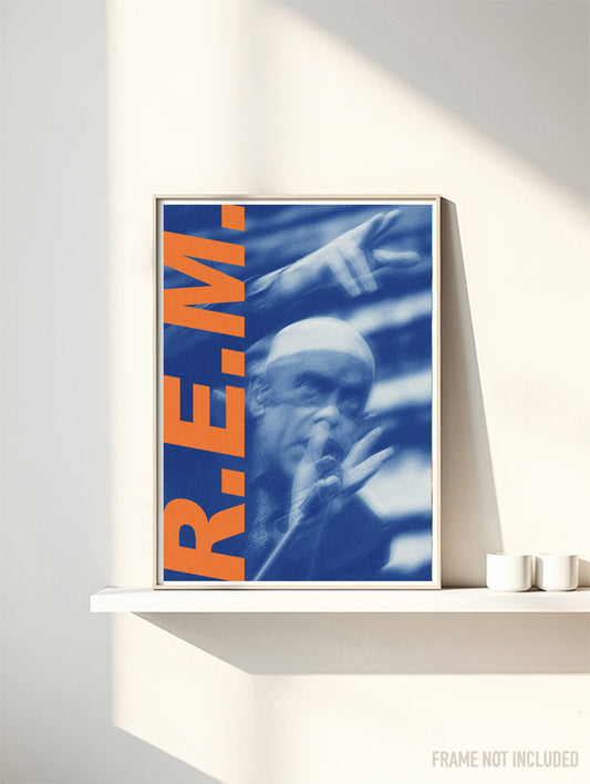 REM - R.E.M. - Memory Mask - Rare Music Poster,  Music Decor, Band Memorabilia, Music Lover Gift
