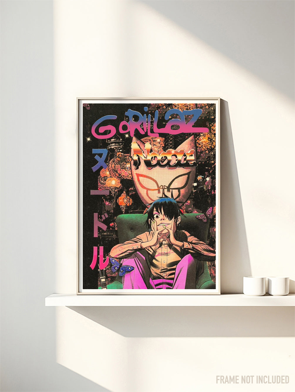GORILLAZ - NOODLE  - Symbios Design Rare Glossy Poster Print