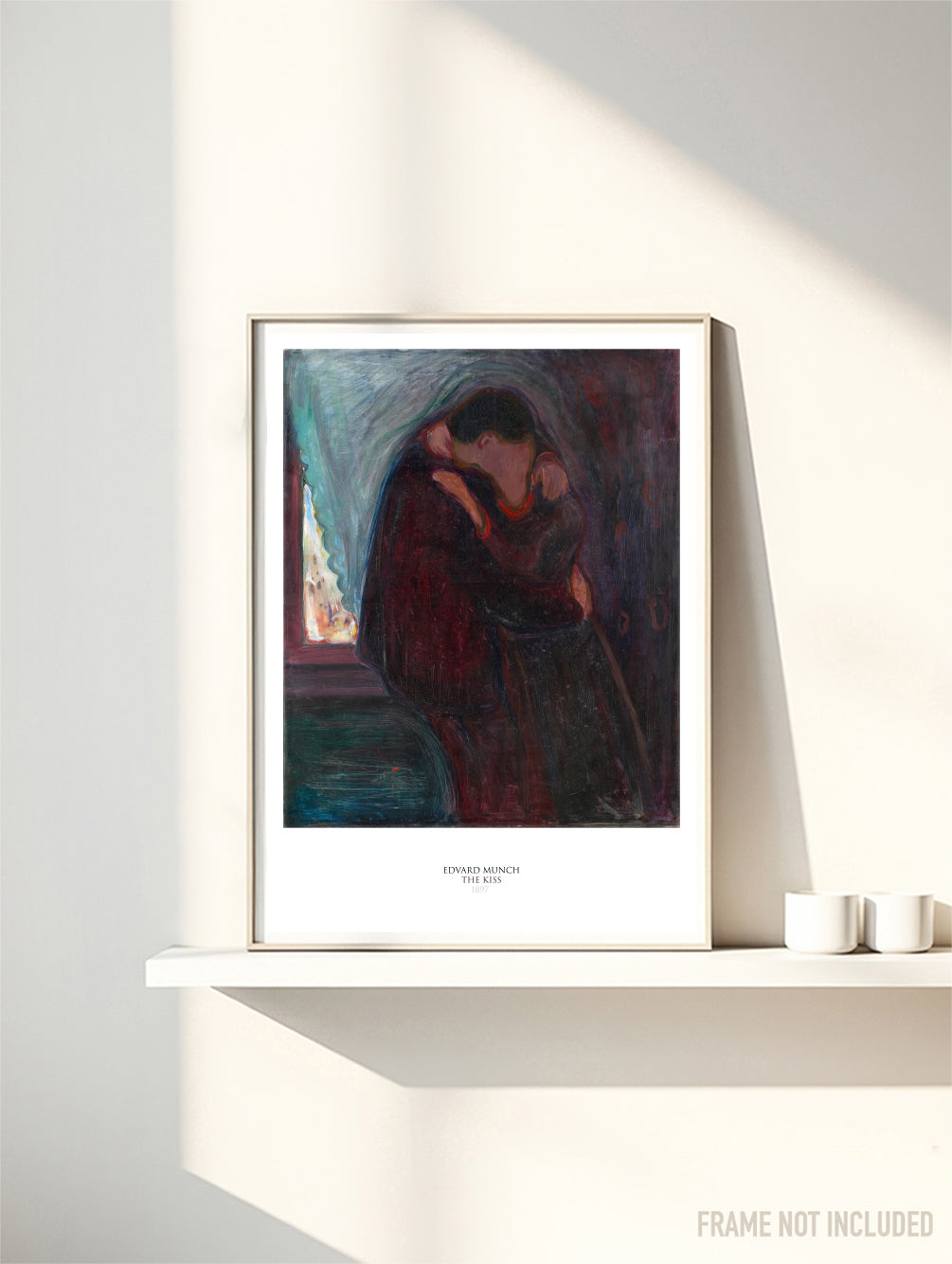 EDVARD MUNCH - THE KISS -  Symbios Design Rare Glossy Poster Print
