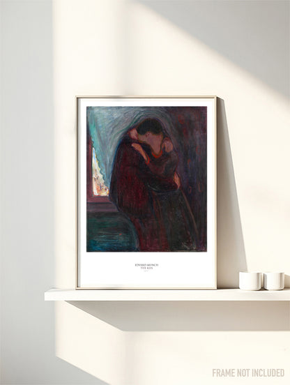 EDVARD MUNCH - THE KISS -  Symbios Design Rare Glossy Poster Print