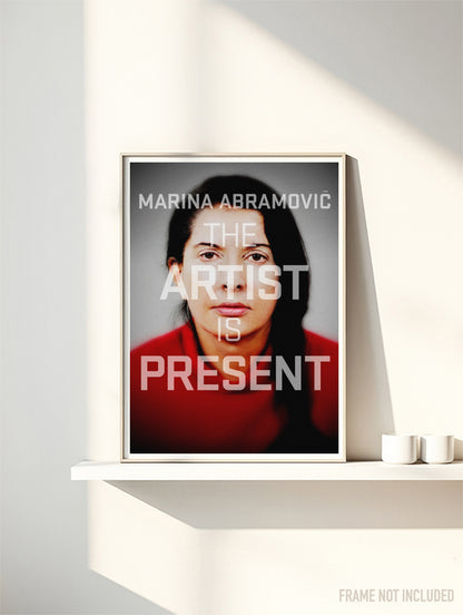 MARINA ABRAMOVIC - THE ARTIST IS PRESENT - Symbios Design Rare Glossy Poster Print