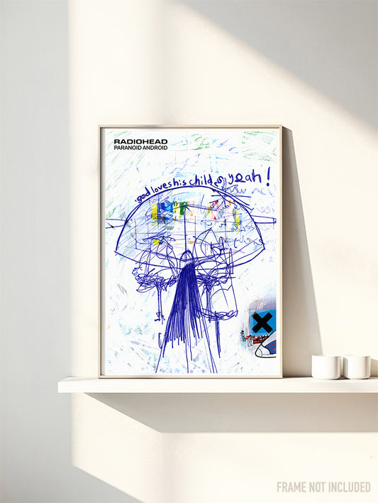 RADIOHEAD - OK COMPUTER - PARANOID ANDROID - Symbios Design Rare Glossy Poster Print