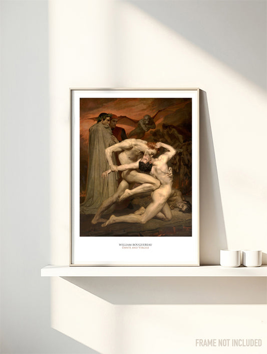 WILLIAM BOURGUEREAU - DANTE & VIRGILE - Symbios Design Rare Glossy Poster Print